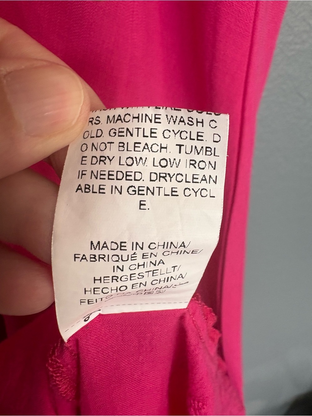 4XL Hot Pink Smocked Waist Eyelet Maxi Dress Boho Cottagecore - Picture 7 of 7